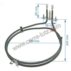 203180  77x2277 - Résistance circulaire 2000W de four Brandt Vedette  10,80 €