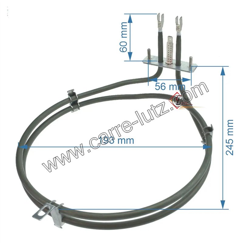 203180  77x2277 - Résistance circulaire 2000W de four Brandt Vedette  10,80 €