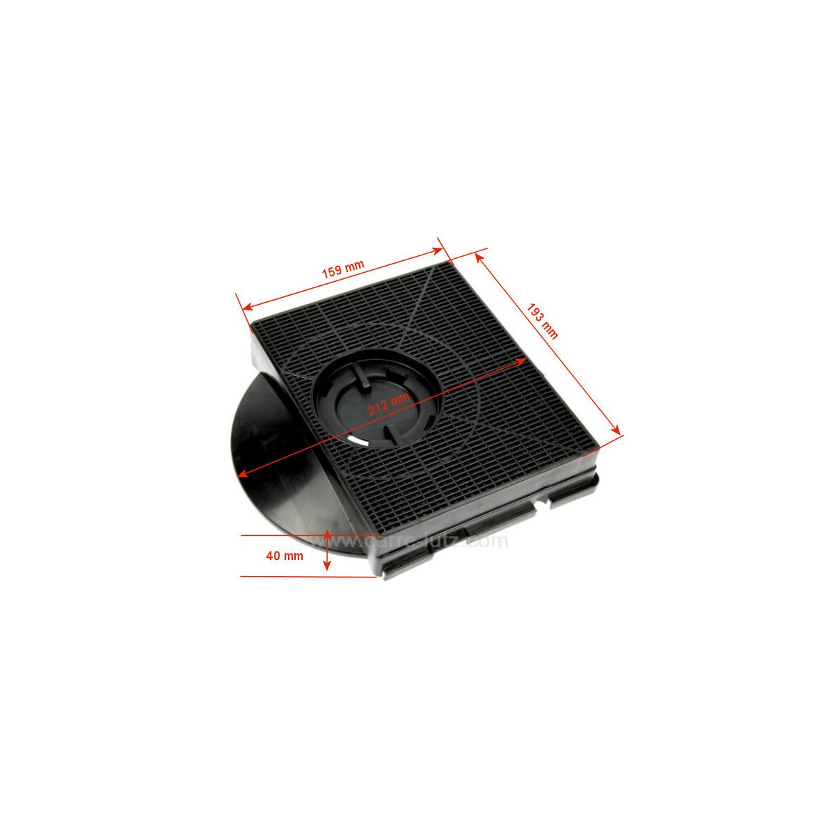 701081  Filtre de hotte anti odeurs au charbon actif Type 303 ou FAT303 7,70 €