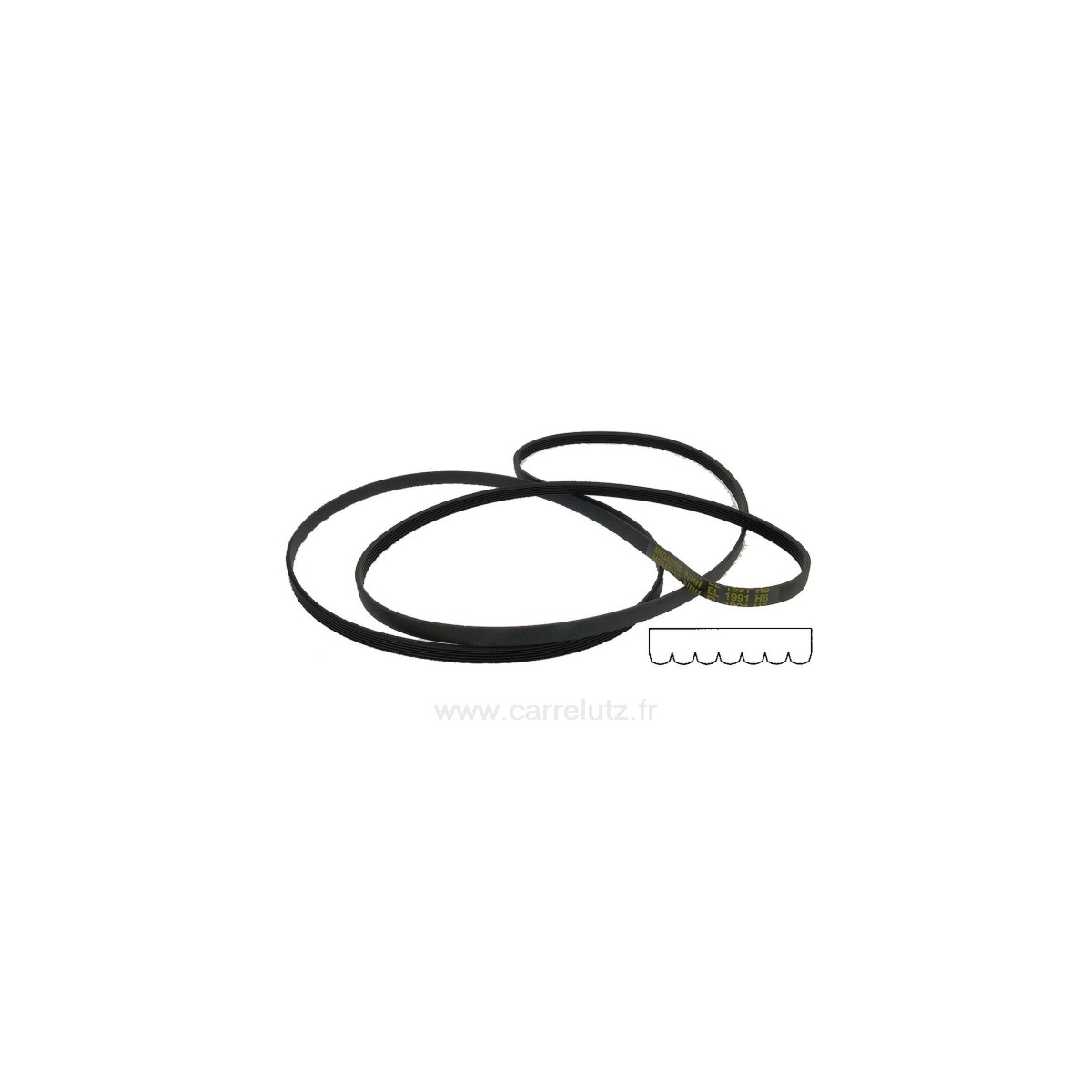 726230  C00116358 - Courroie plate de sèche linge 1991 H8  MAEL de sèche linge Ariston Indesit  11,40 €