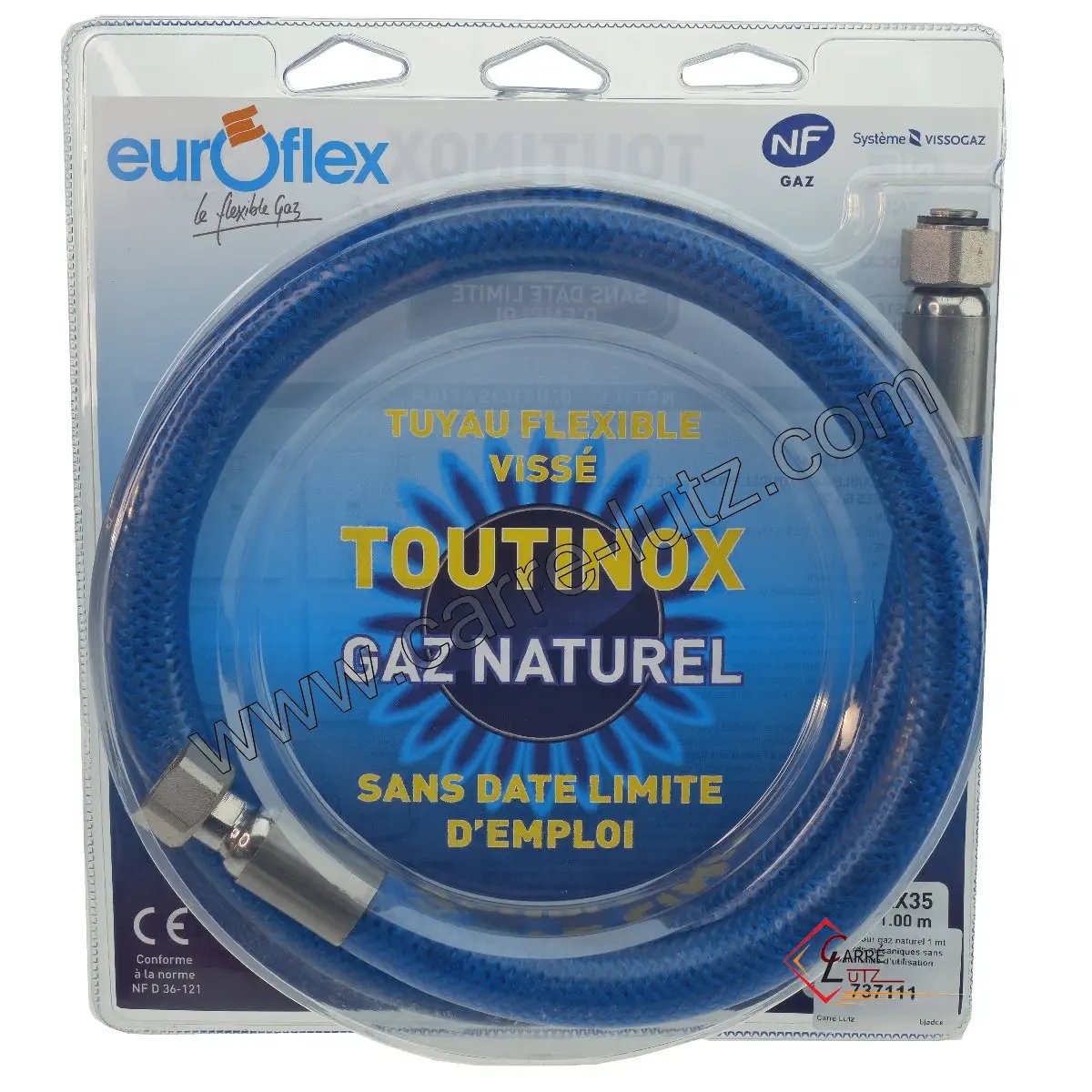 737111  Tuyau pour gaz naturel 1 mt raccords mécaniques sans date limite d’utilisation 33,60 €