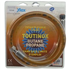 737116  Tuyau pour butane propane 1 mt raccords mécaniques sans date limite d’utilisation 33,60 €