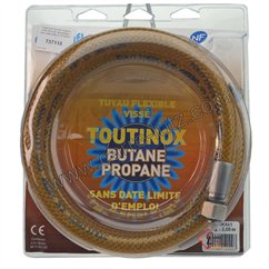 737118  Tuyau pour butane propane 2 mt raccords mécaniques sans date limite d’utilisation 38,70 €