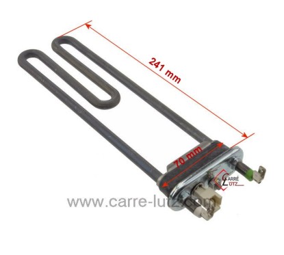 201254  41041526 - Résistance 1300W de lave linge Candy Hoover Rosières 41039771 11,20 €