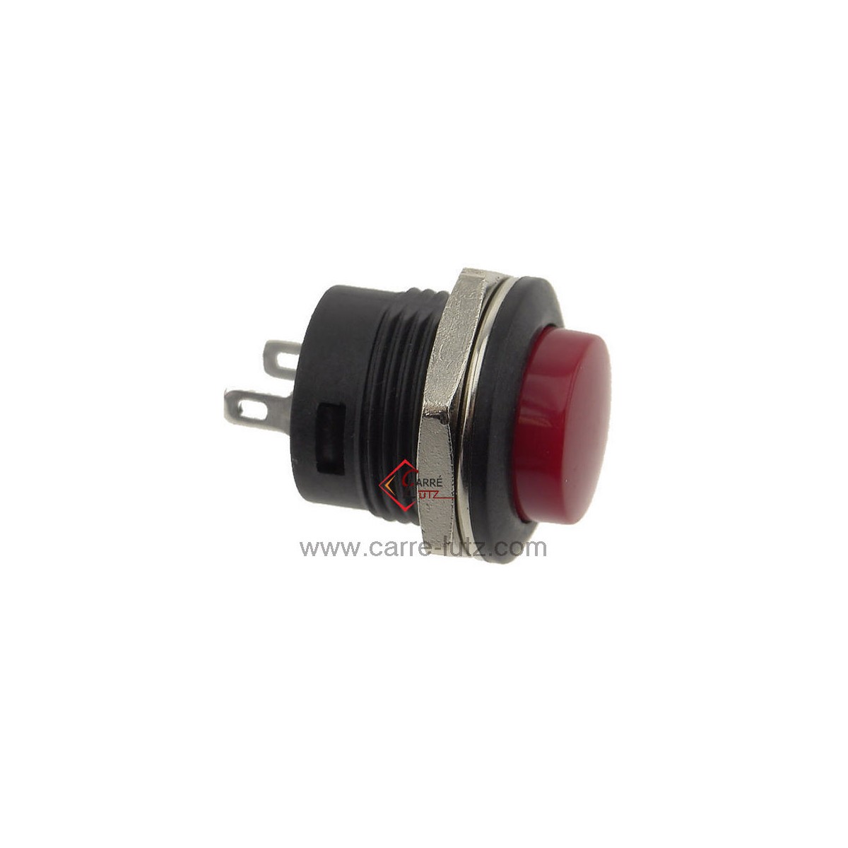 220214  Bouton poussoir rouge on/off  Diamètre 16 mm 2,80 €