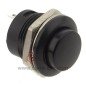 Bouton poussoir noir on/off  Diamètre 16 mm
