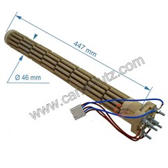 703784  Résistance stéatite cablée tête carrée 47 mm 3000W triphasée de chauffeau 99,60 €