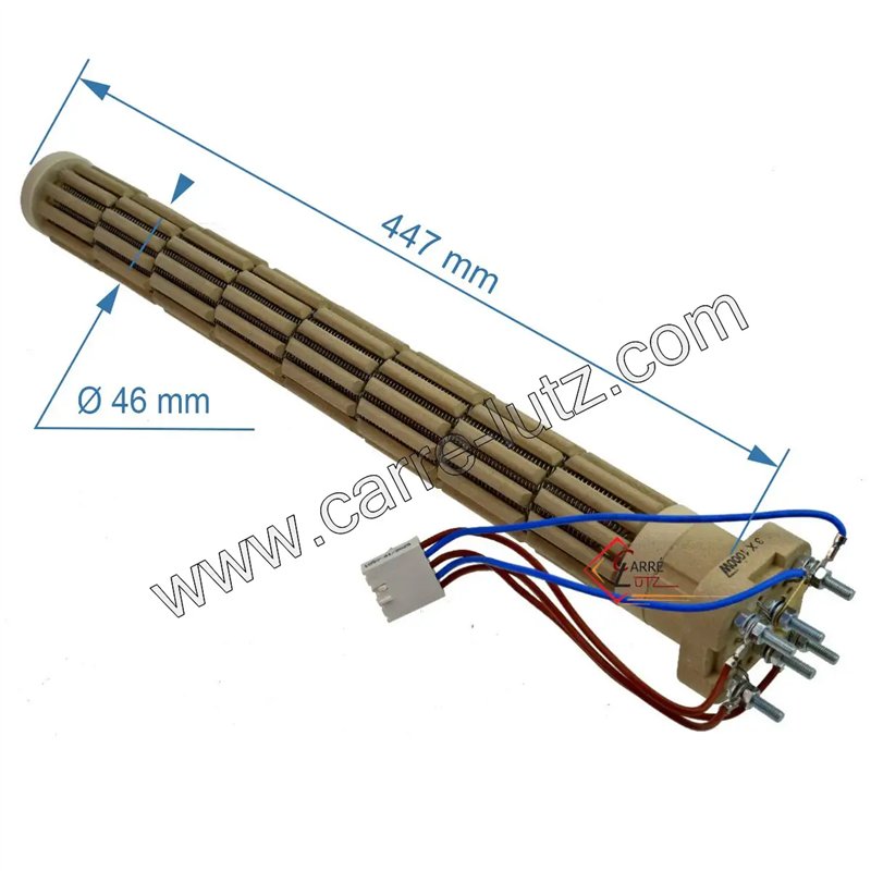 703784  Résistance stéatite cablée tête carrée 47 mm 3000W triphasée de chauffeau 99,60 €