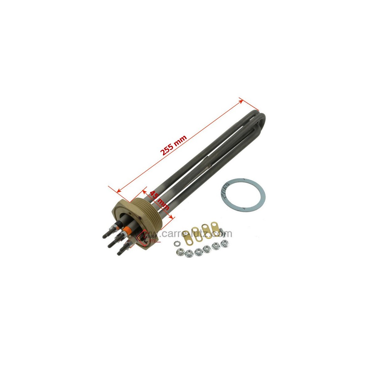 703801  Résistance de chauffe eau 3000W monophasé ou triphasé M45 245,70 €