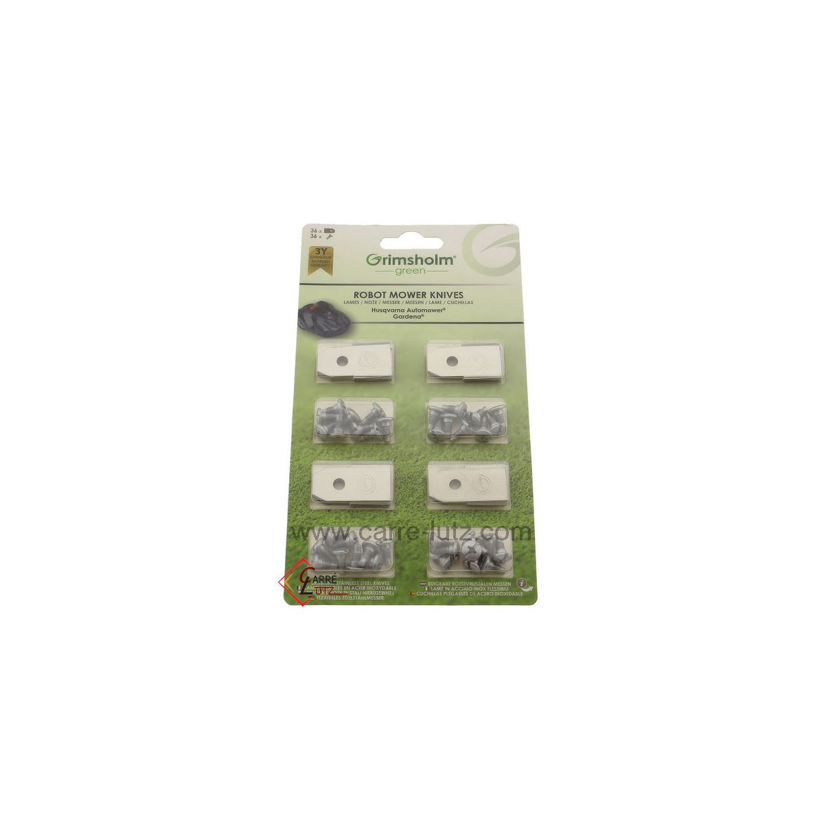 99879002  577864602 - 36 Lames de robot tondeuse Husqvarna 12,90 €