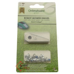 99879006  F016800321 - 9 Lames de robot tondeuse Bosch 20,10 €