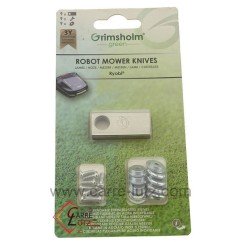 99879007  5132003744 - 9 Lames de robot tondeuse Ryobi 15,20 €