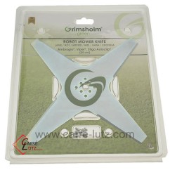 99879003  1126914301 - Lame 4 dents de robot tondeuse AMBROGIO Stiga  36,70 €