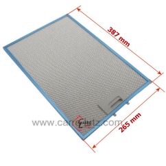 70190031  00353110 - Filtre à graisse métal 388,5x265mm de hotte aspirante Bosch Siemens 15,50 €