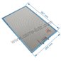 00742967 - Filtre à graisse métal 388,5x265mm de hotte aspirante Bosch Siemens 00742967 - Filtre à graisse métal 388,5x265mm de hotte aspirante Bosch Siemens