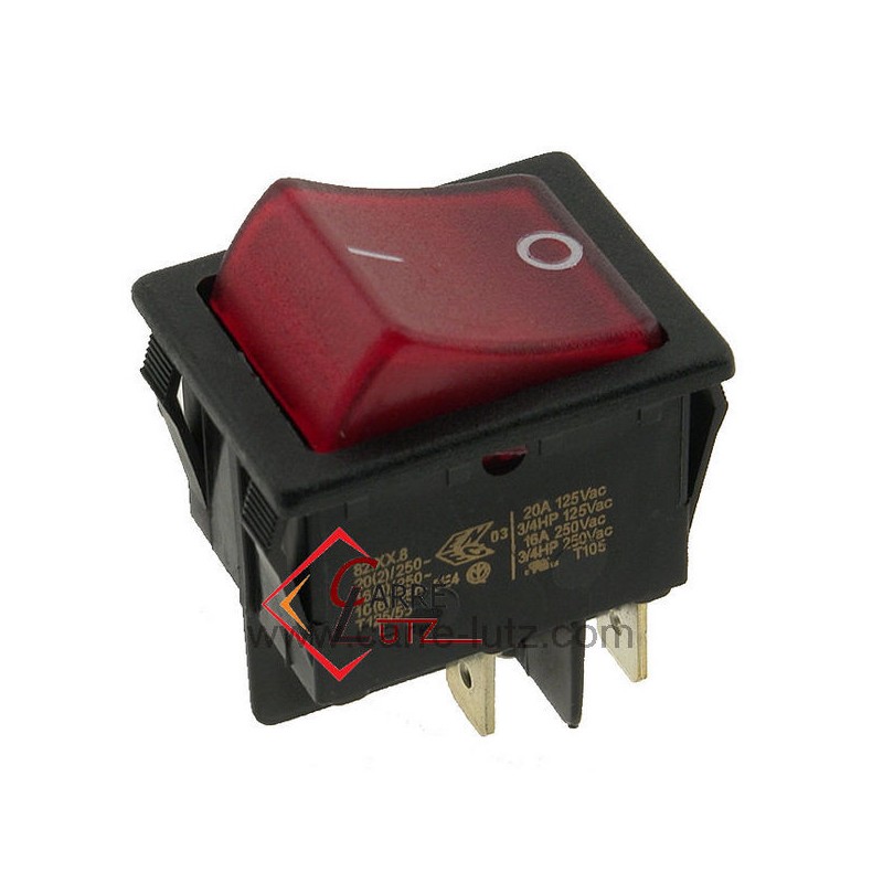 220201B  Interrupteur unipolaire à voyant rouge 2,80 €