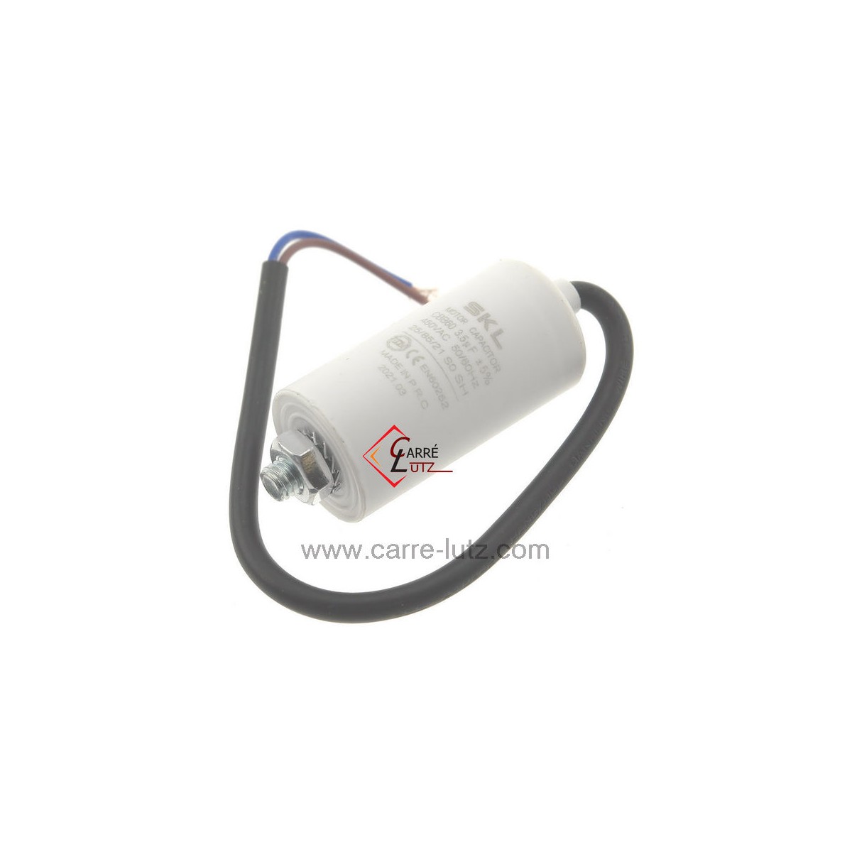 230029  Condensateur permanent  à fils 3,5  MF  450V 5,10 €