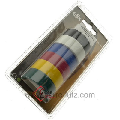 550013 Rubans adhésifs isolants PVC Noir Rouge Blanc Bleu Vert Jaune 3,00 €