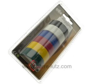 Rubans adhésifs isolants PVC Noir Rouge Blanc Bleu Vert Jaune