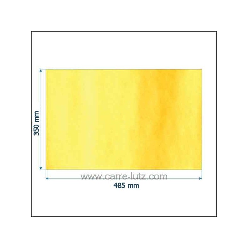 00224  00001307442 - Vitre réfractaire Vitrocéramique 485x350 Godin  96,00 €