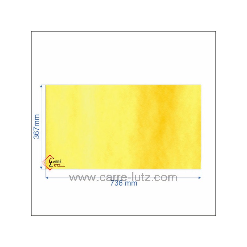 00235  00001307945 - verre réfractaire Vitrocéramique 736x367 Godin373111 142,00 €