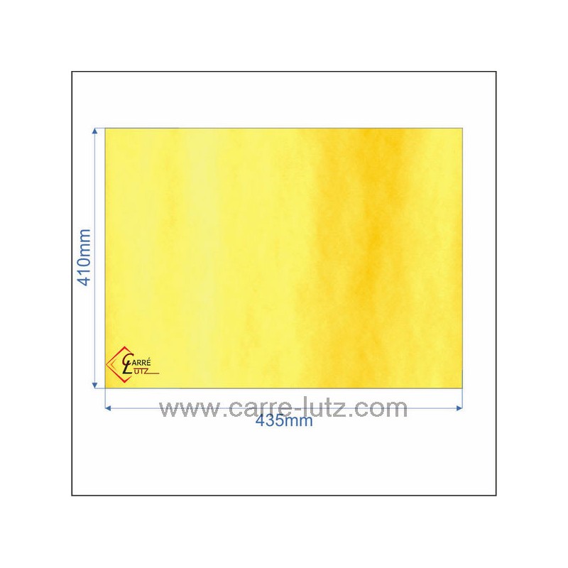00238  00001307564 - verre réfractaire Vitrocéramique 435x410 de foyer Godin 91,90 €