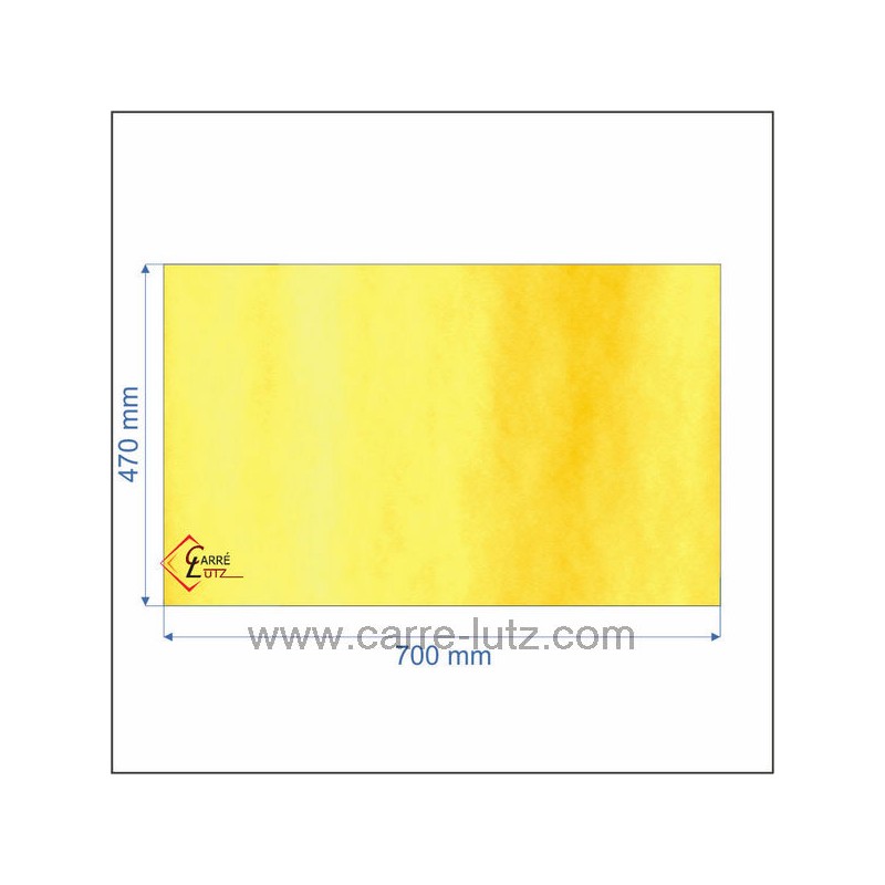 00243  18690660145000 - Vitre réfractaire Vitrocéramique 700x470 Godin  182,60 €