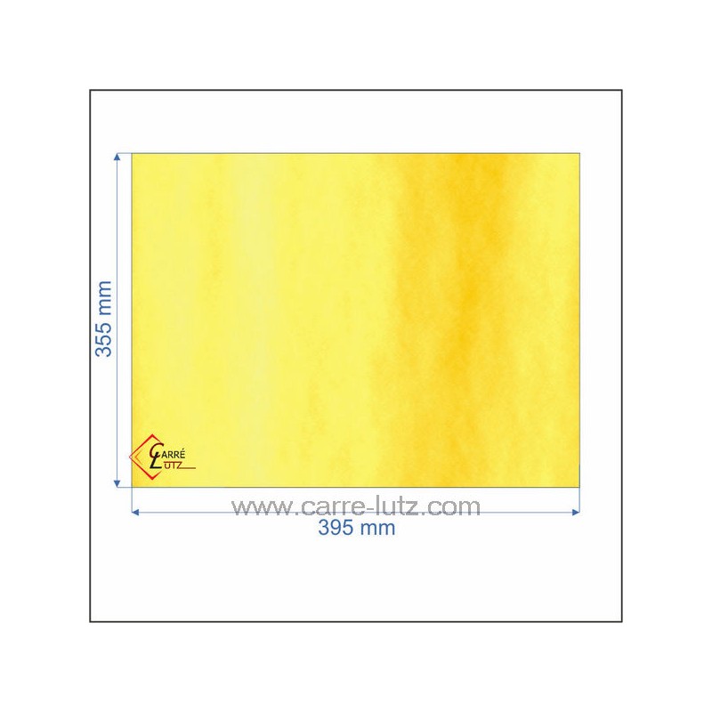 00245  00001306216 - Vitre réfractaire Vitrocéramique 395x355 de poêle Godin 72,50 €