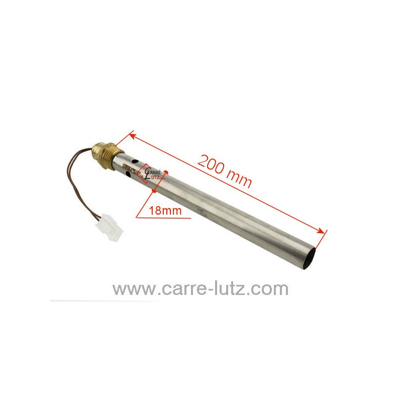 703928  Résistance 350W 18 mm longueur 220 mm de poêle à pellet 55,20 €