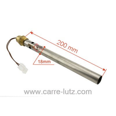 703928  Résistance 350W 18 mm longueur 220 mm de poêle à pellet 49,20 €