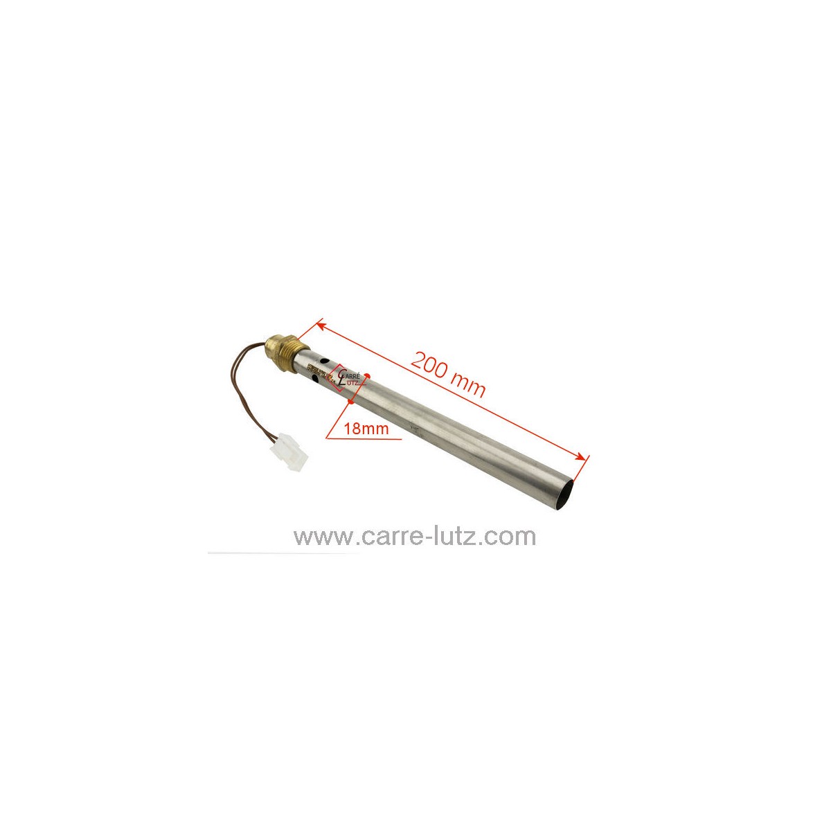 703928  Résistance 350W 18 mm longueur 220 mm de poêle à pellet 49,20 €