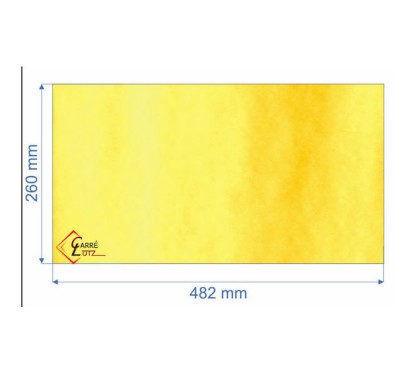 P0020732 - verre réfractaire Vitrocéramique 482x260mm Deville C07751