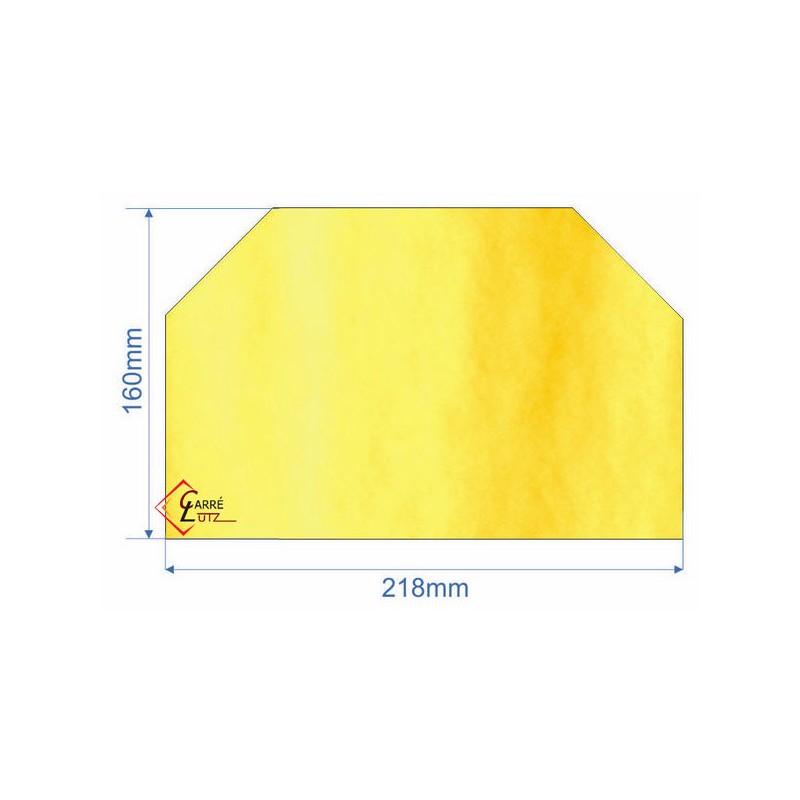 00252  00001304427 - vitre réfractaire epaisseur 4mm Godin 3726 3727 47,70 €
