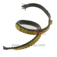 705011  Joint fibre de verre tressée plat 8x3 mm adhésif 2,70 €
