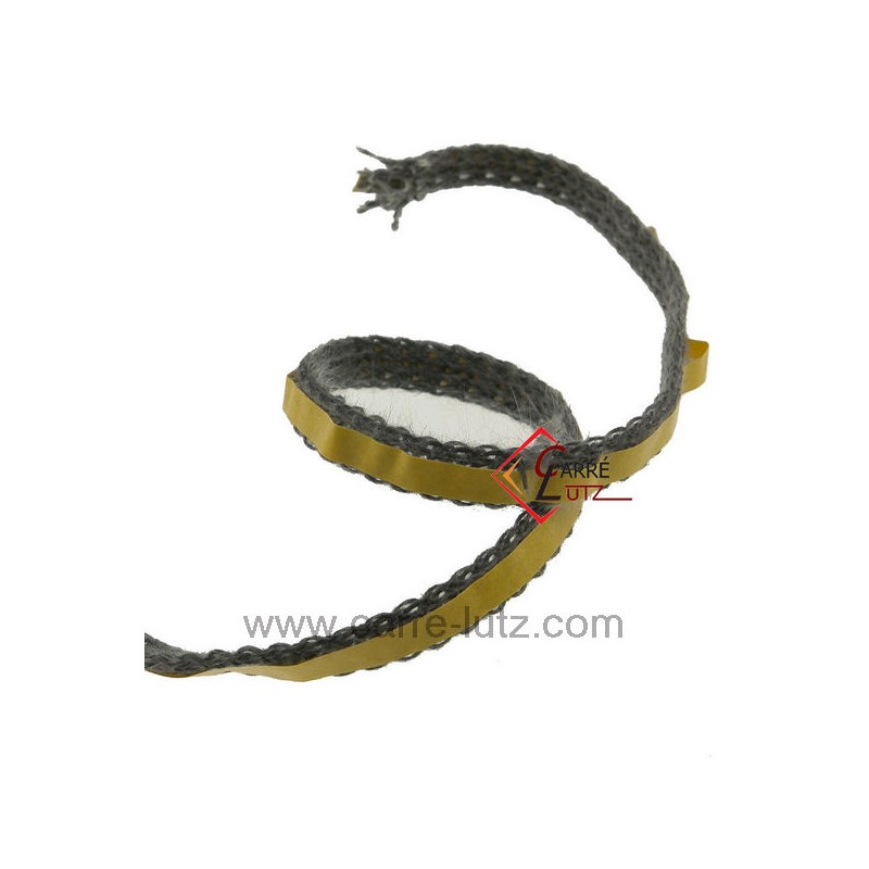 Joint fibre de verre tressée plat 8x3 mm adhésif