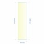 Verre réfractaire 64x272x275 mm n°21 Efel Surdiac