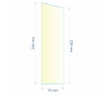 0070X236X254  Verre réfractaire 70x236x254 mm n°8 Efel Surdiac 9,80 €