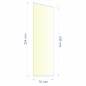 Verre réfractaire 70x236x254 mm n°8 Efel Surdiac