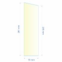 Verre réfractaire 70x245x261 mm épaisseur 3 mm n°9 Efel Surdiac, reference 0070X245X261