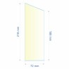 Verre réfractaire 72x218x188 mm épaisseur 3 mm n°4 Efel Surdiac, reference 0072X218X188