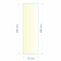 Verre réfractaire 72x230x230 mm Efel Surdiac