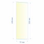 Verre réfractaire 72x230x235 mm N°6 Efel Surdiac