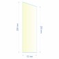 Verre réfractaire 72x235x259 mm Efel Surdiac