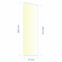 Verre réfractaire 72x250x265 mm épaisseur 3 mm N°14 Efel Surdiac, reference 0072X250X265