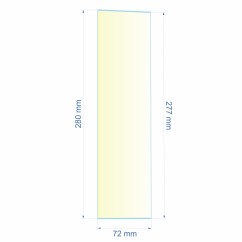 0072X277X280  Verre réfractaire 72x277x280 mm Efel Surdiac 11,10 €