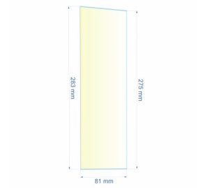 Verre réfractaire 81x283x275 mm  Efel Surdiac