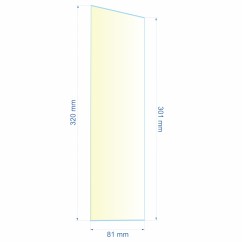 0081X301X320  Verre réfractaire 81x301x320 mm Efel Surdiac 14,30 €