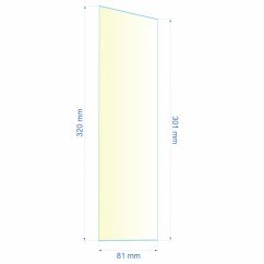 0081X301X320  Verre réfractaire 81x301x320 mm Efel Surdiac 14,30 €