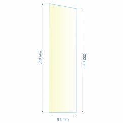 0081X303X319  Verre réfractaire 81x303x319 mm N°11 Efel Surdiac 14,30 €