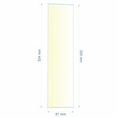 0081X320X324  Verre réfractaire 81x320x324 mm N°10 Efel Surdiac 14,50 €